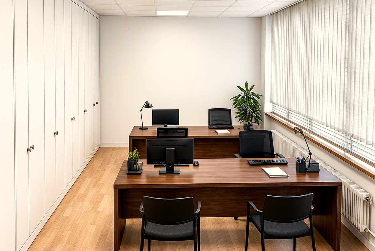 Arbeitsraum mit Besprechungsplätzen im Büro in Langen