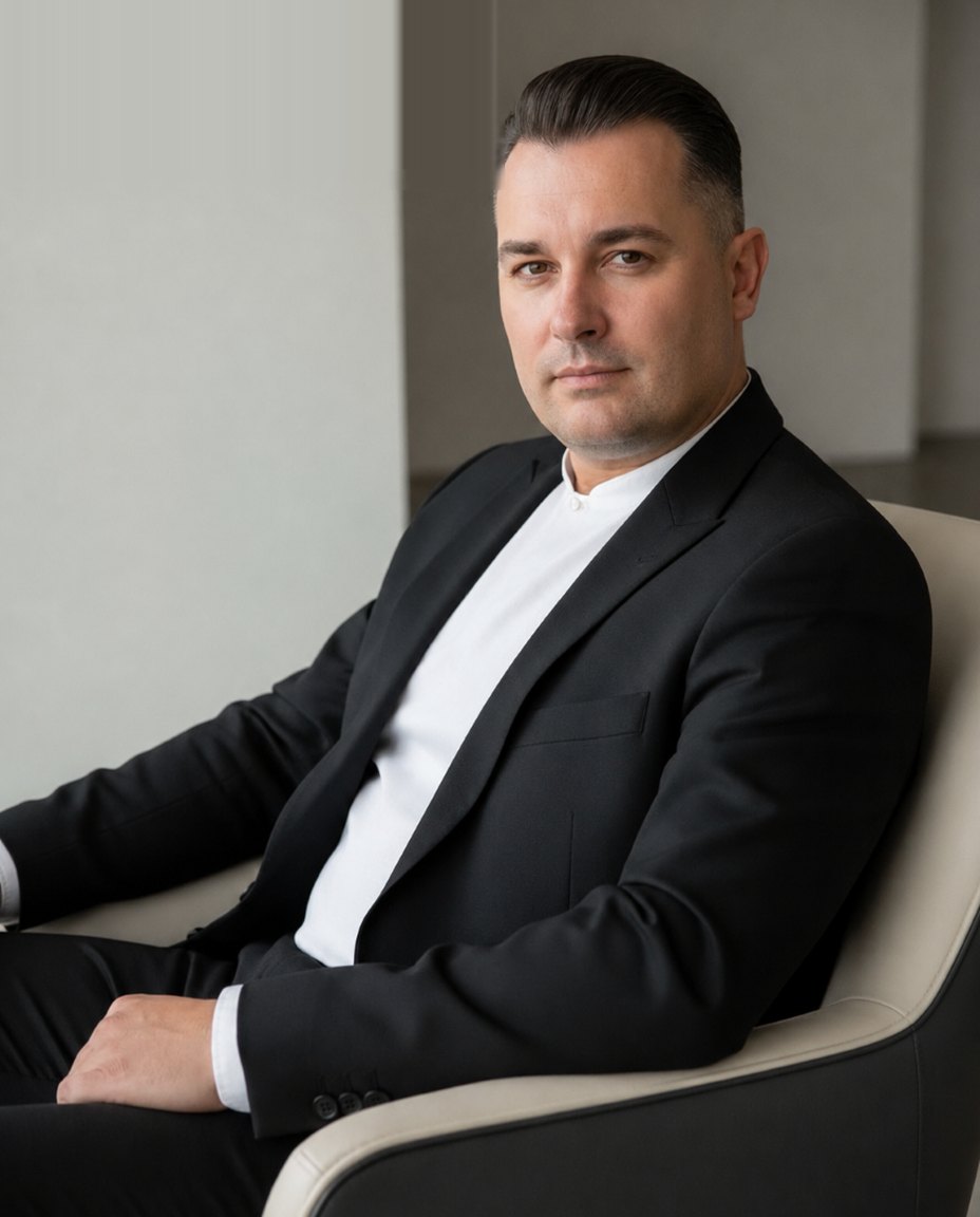 Bernard Katic, Inhaber von BK-Telekommunikation, in seinem Büro in Langen